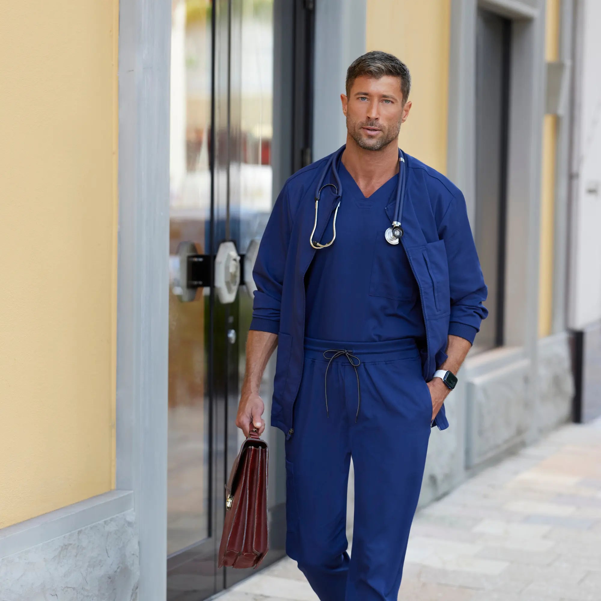 Mio - Round neck medical jacket - Men - Grey’s Anatomy Stretch Grey’s Anatomy 