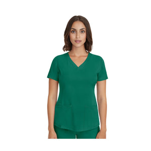 Monique - Tunique médicale - Col V - Femme - Healing Hands - 1 Healing Hands  Vert Chasseur / 3XL