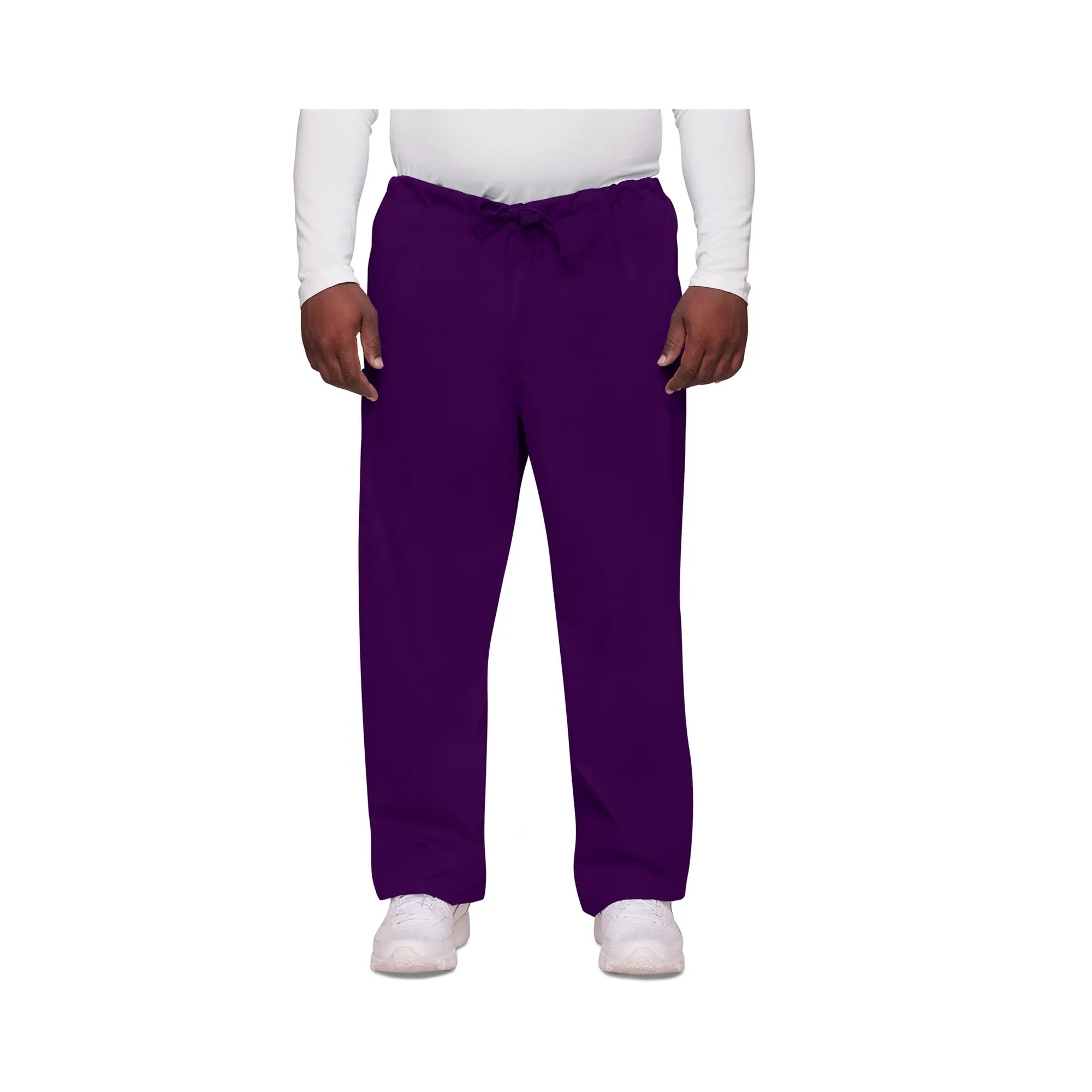 Nanterre - Broek met wijde pijpen met trekkoord - Unisex - Cherokee - Kleur 2 Cherokee Authentieke werkkleding Aubergine-XXXL
