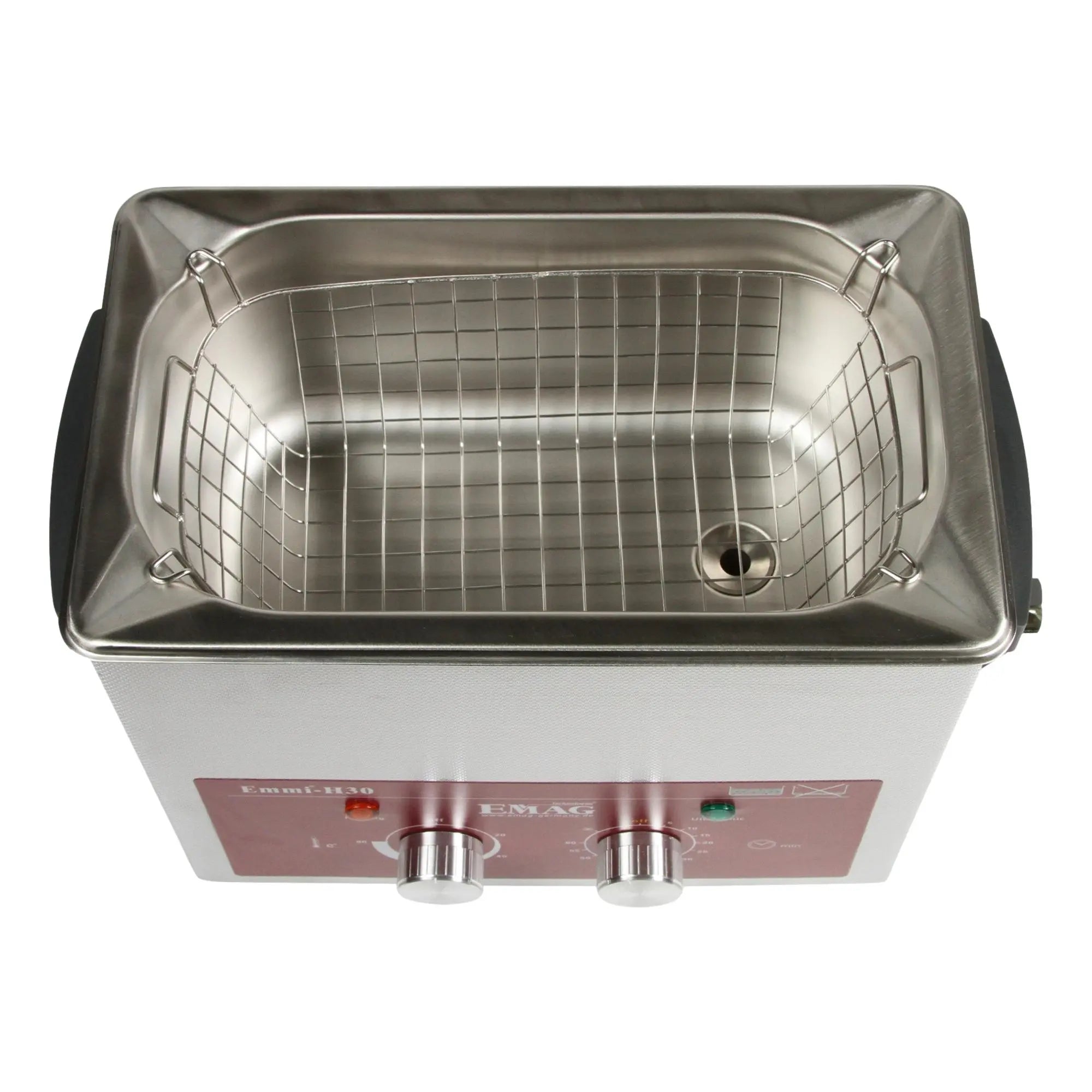 Nettoyeur à ultrasons tout en inox 3L - Emmi-H30 avec robinet de vidange - My Podologie