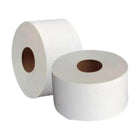 Wit 2-laags toiletpapier met reliëf - Mini Jumbo - 130 m - 12 rollen