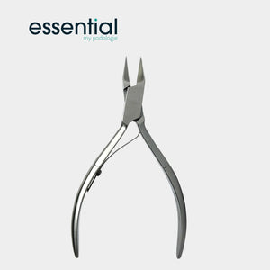 Pince à ongles - Acier inoxydable - Finition satinée - 13cm - Coupe droite - Mors plats 18 mm - Essential by My Podologie Essential 