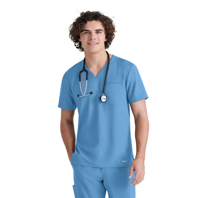 Prague - Tunique col V - Homme - Grey’s Anatomy Evolve Grey’s Anatomy  Bleu Ciel / XL