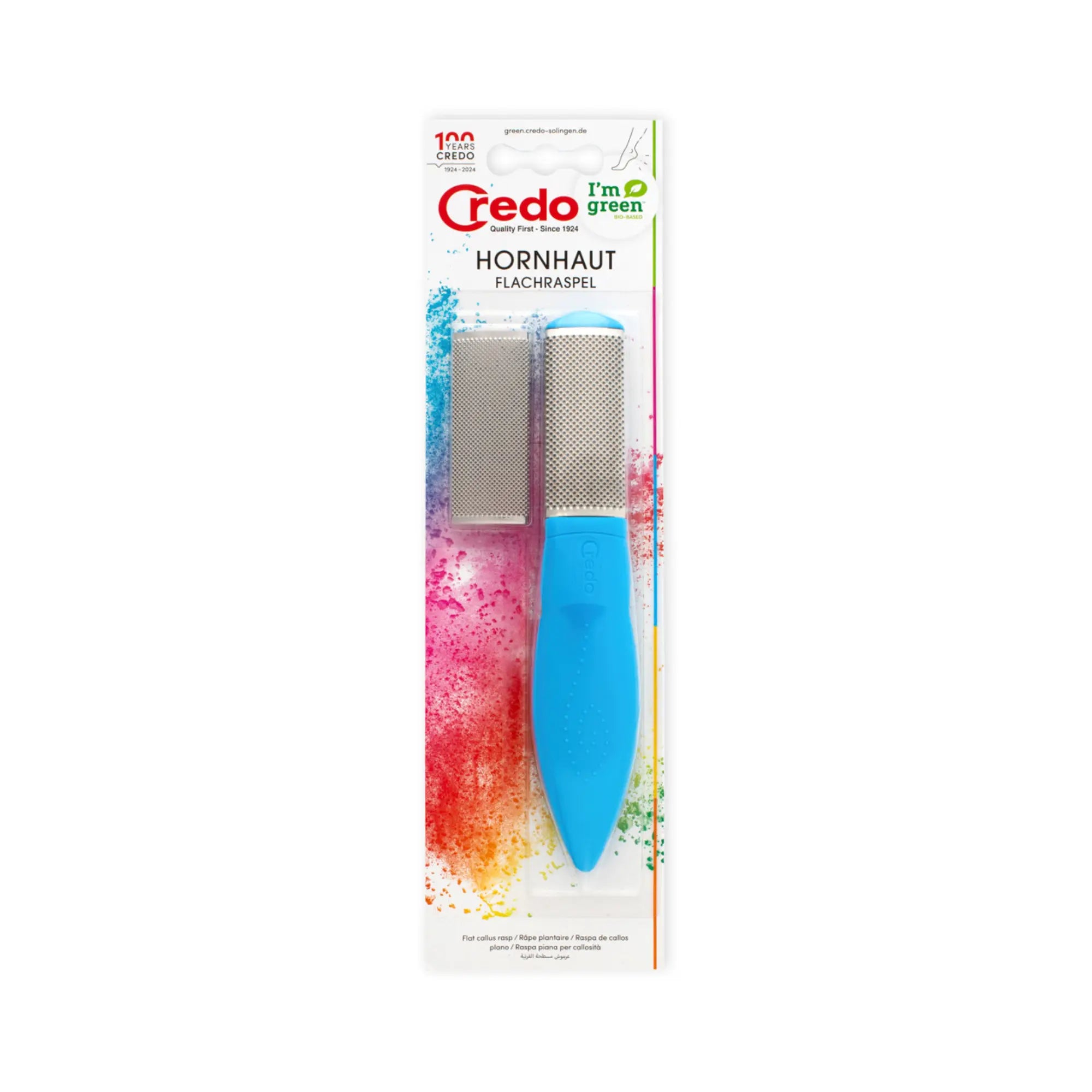 Râpe de pédicurie avec surface de friction en Inox - 19 cm - Credo Credo 