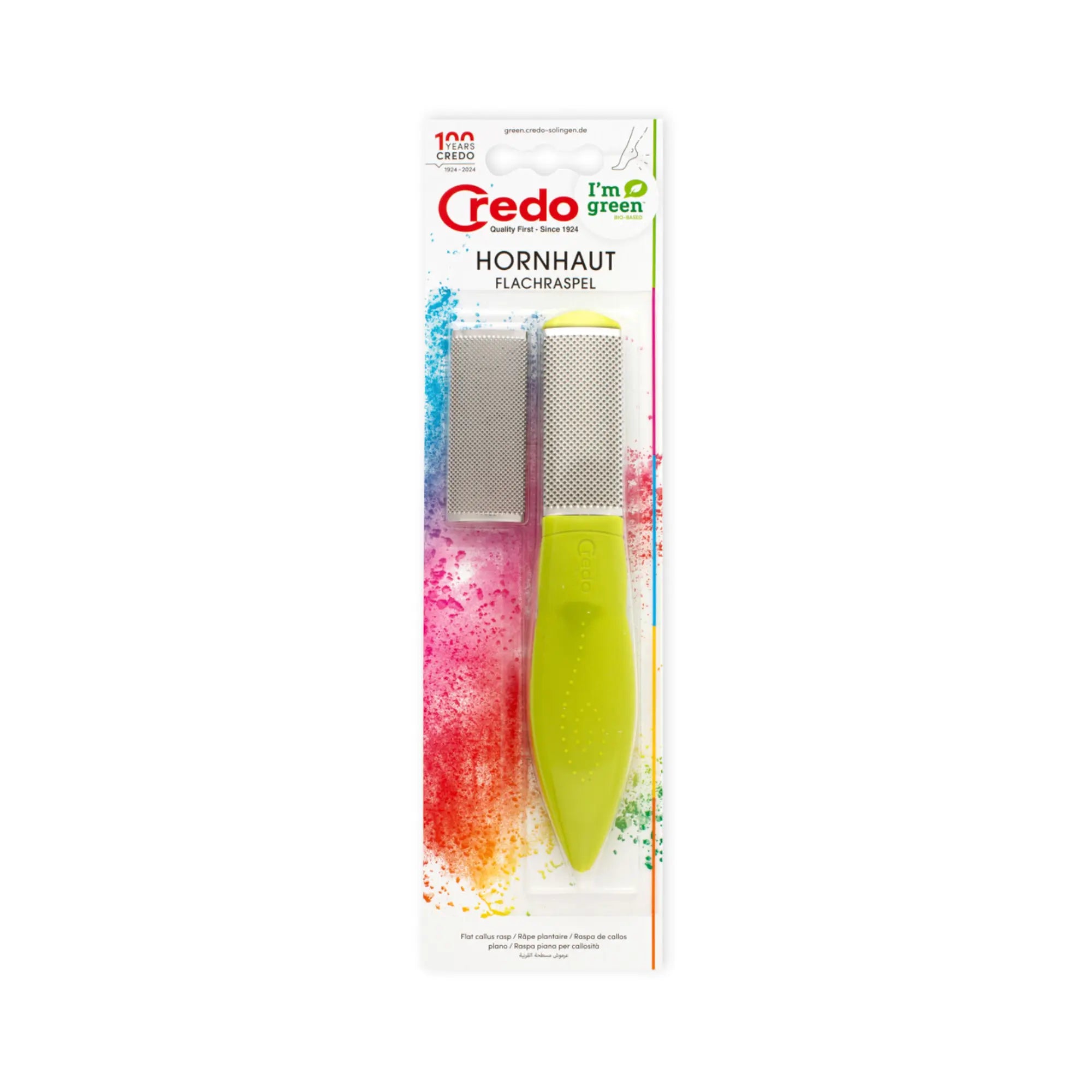 Râpe de pédicurie avec surface de friction en Inox - 19 cm - Credo Credo 