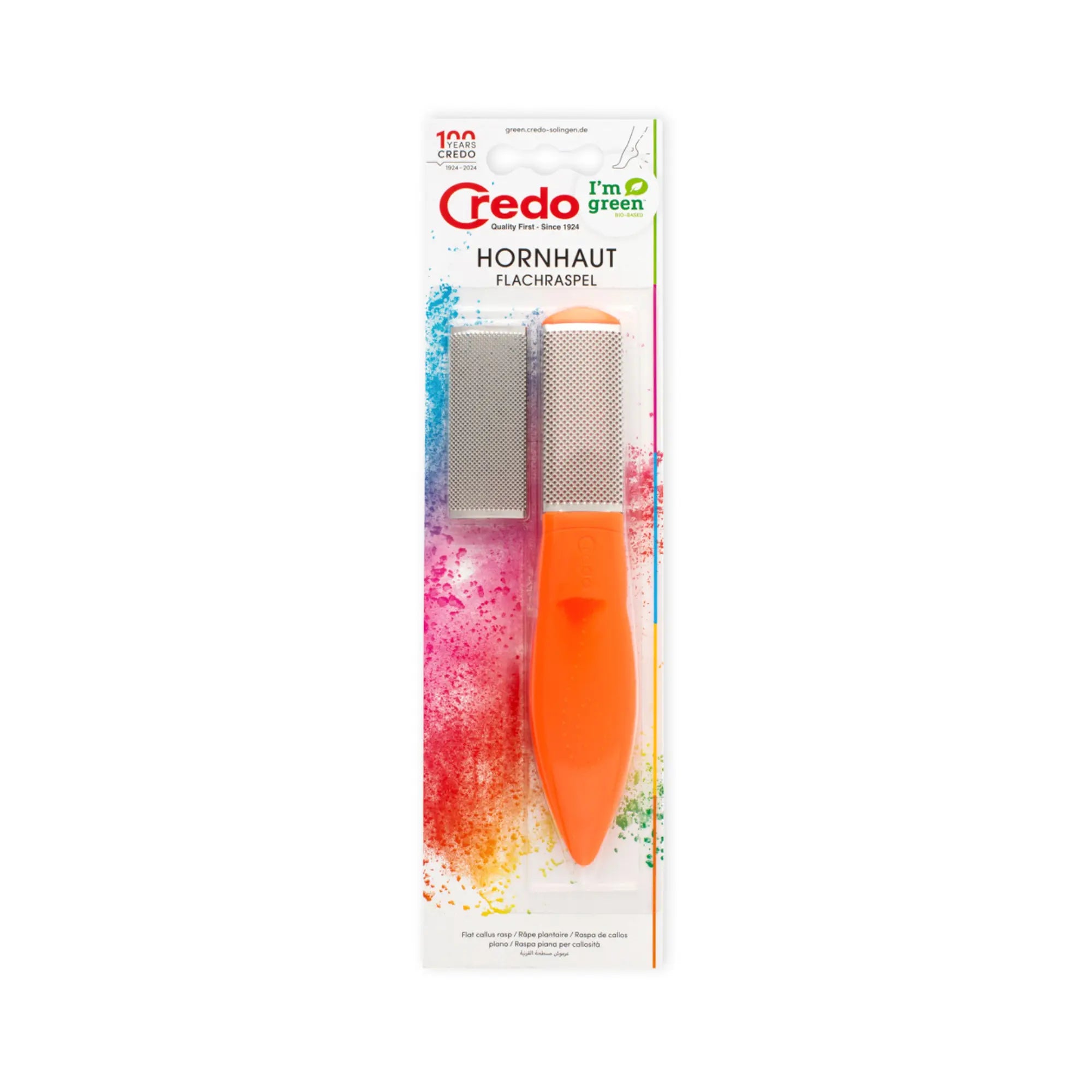 Râpe de pédicurie avec surface de friction en Inox - 19 cm - Credo Credo 