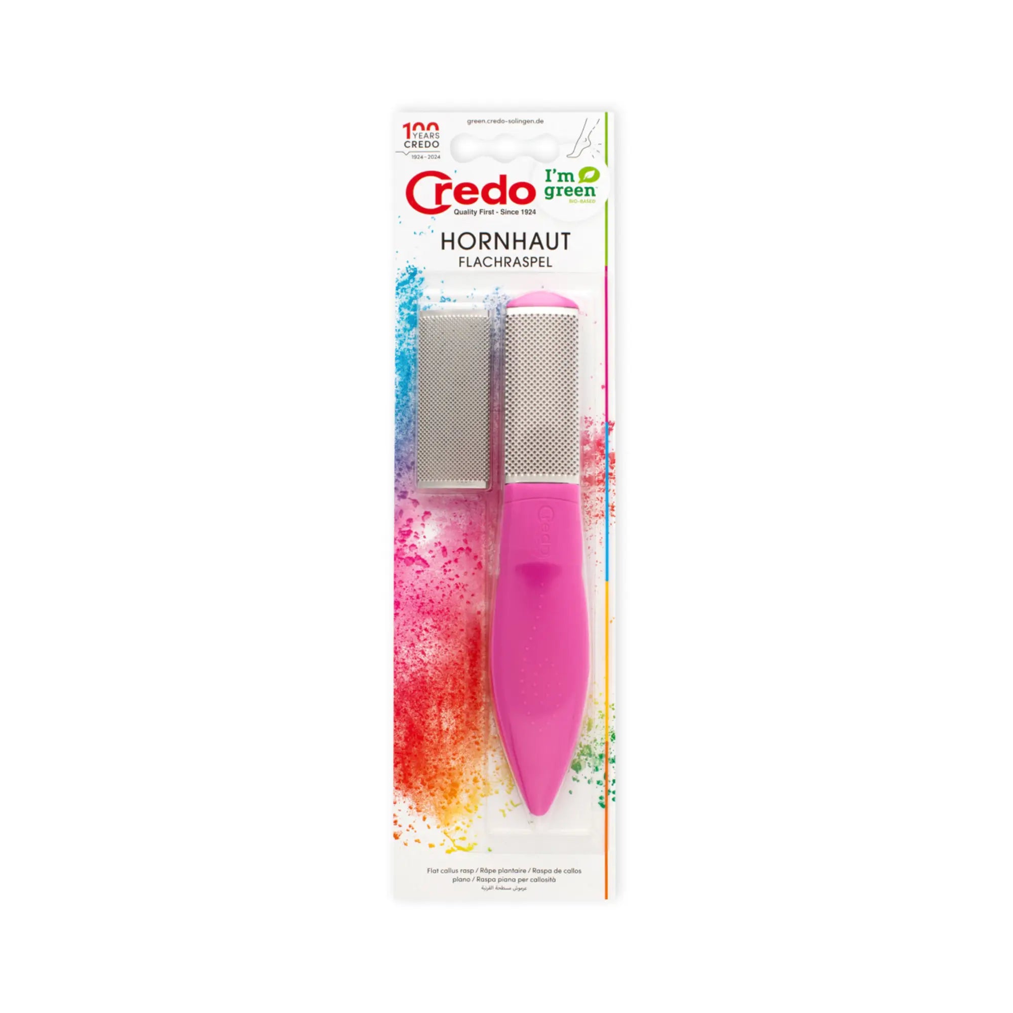 Râpe de pédicurie avec surface de friction en Inox - 19 cm - Credo Credo 
