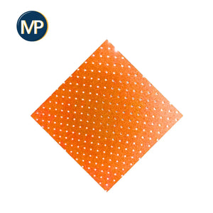 My Carefoam 35 bekleding - 1,5 mm - Shore 33 - 1 x 1 m - 7 MP kleuren Geperforeerd-Donkeroranje