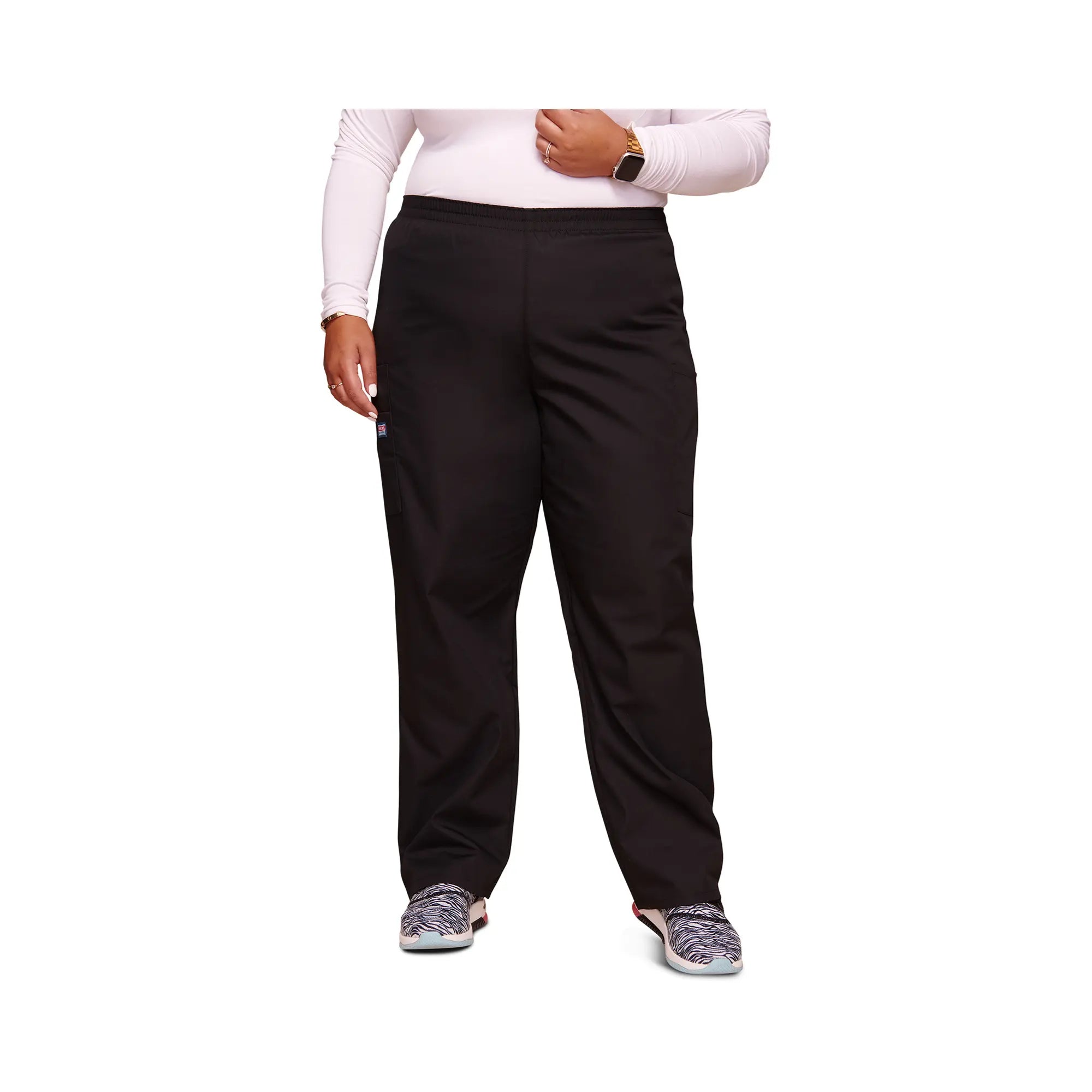 Seignosse - Pantalon cargo médical - Femme - Cherokee - Couleur 1 Cherokee Authentic Workwear  Noir-XXXL