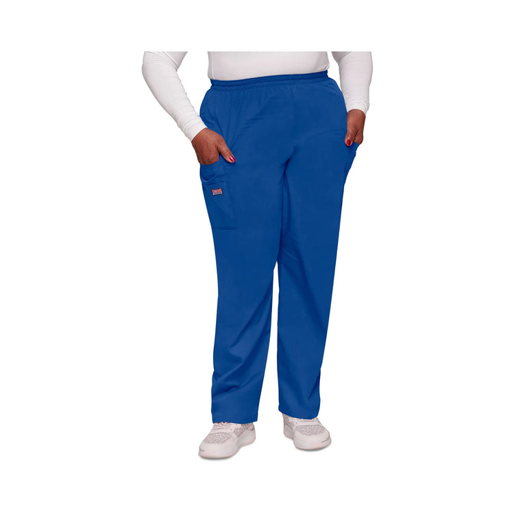 Seignosse - Pantalon cargo médical - Femme - Cherokee - Couleur 2 Cherokee Authentic Workwear  Bleu-Galaxie-XXXL