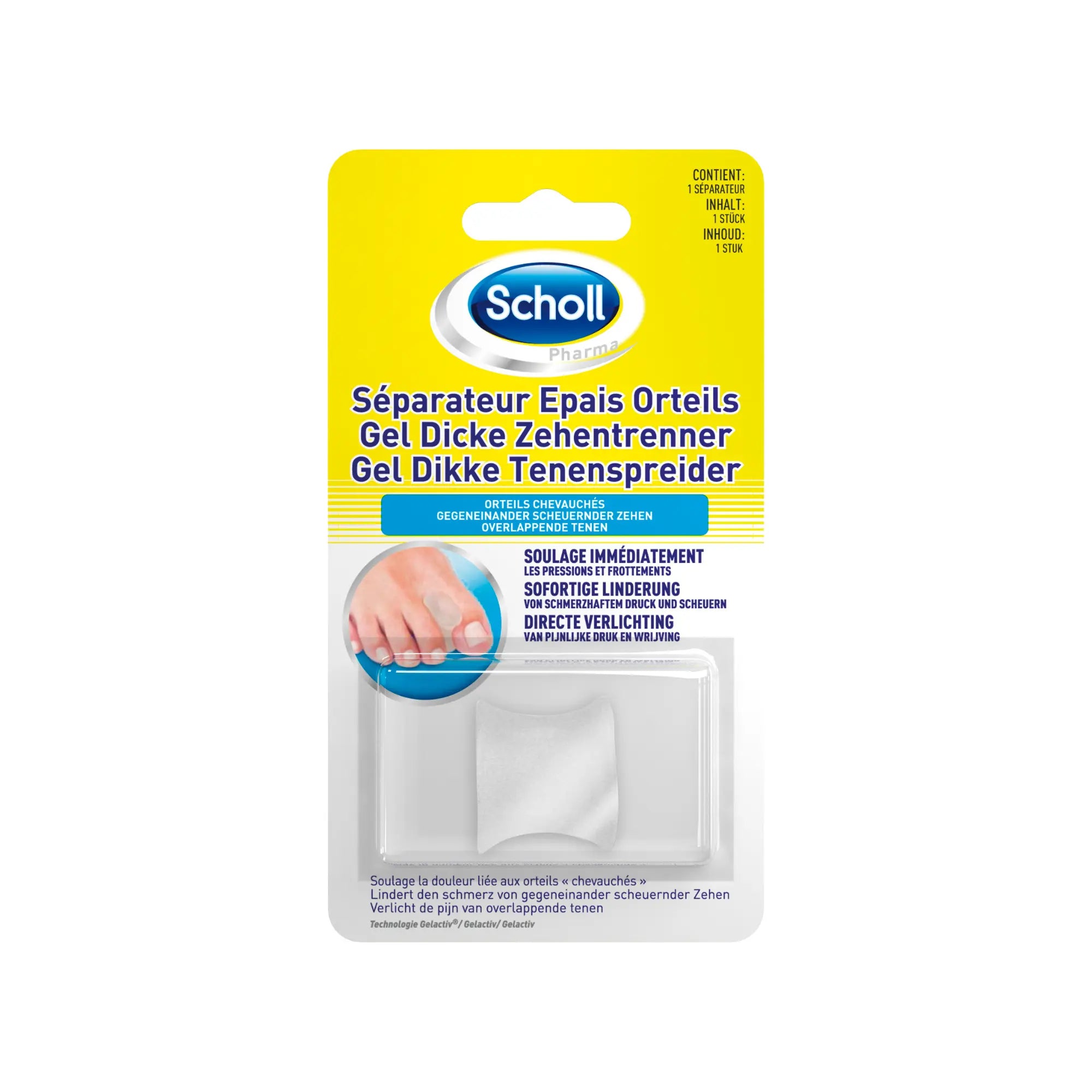 Séparateur d'Orteils Épais en Gel - Scholl Scholl 