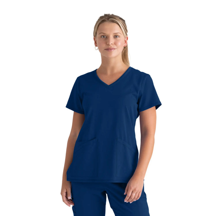 Serena - Tunique col V - Femme - Grey’s Anatomy Stretch Grey’s Anatomy  Bleu Marine / XL