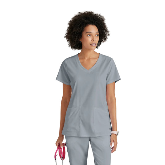 Serena - Tuniek met V-hals - Dames - Grey's Anatomy Stretch Grey's Anatomy Lichtgrijs / XL