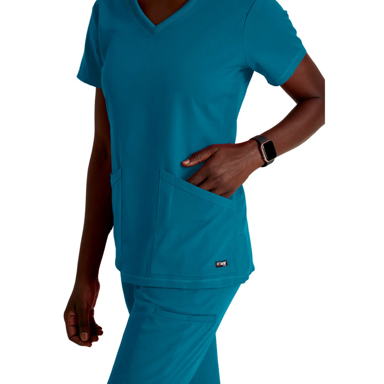 Serena - Tunique col V - Femme - Grey’s Anatomy Stretch Grey’s Anatomy 