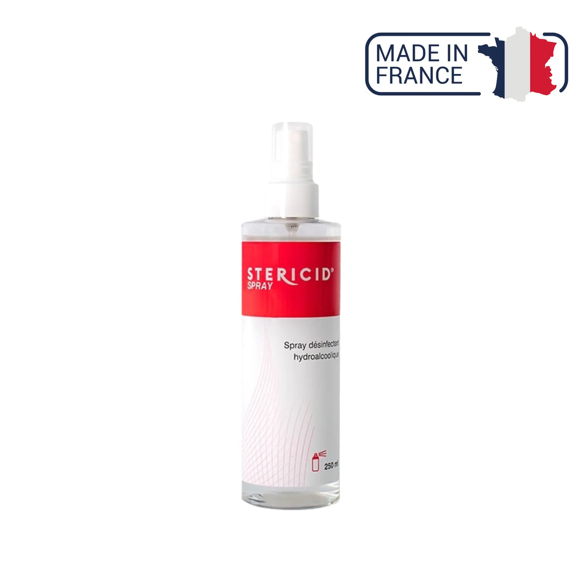 Spray désinfectant hydroalcoolique - 250 ml - Stéricid Steriderm 