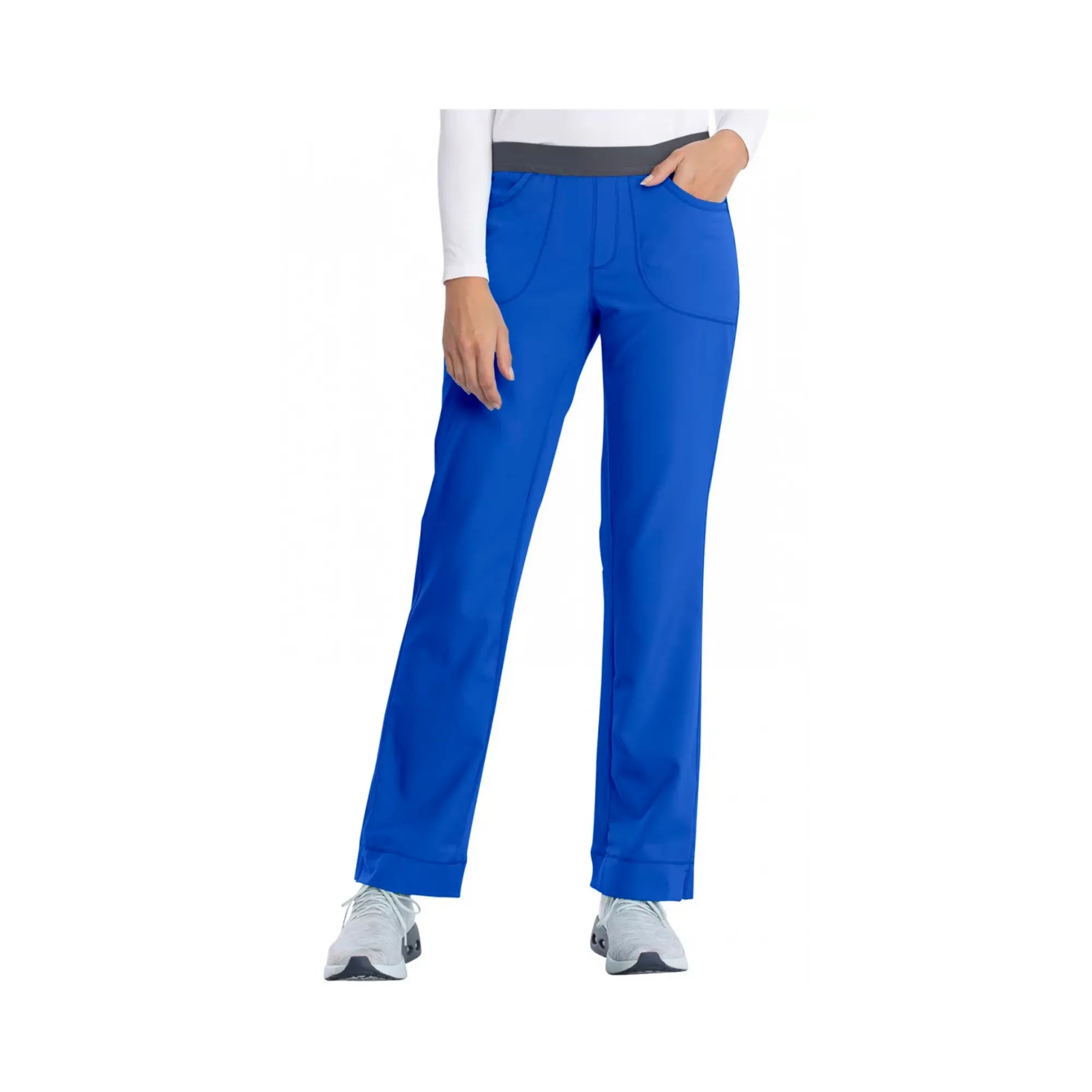 Tosse - Pantalon slim médical - Femme - 4 poches - Cherokee - Couleur 1 My Podologie  Bleu-Roi-XXXL
