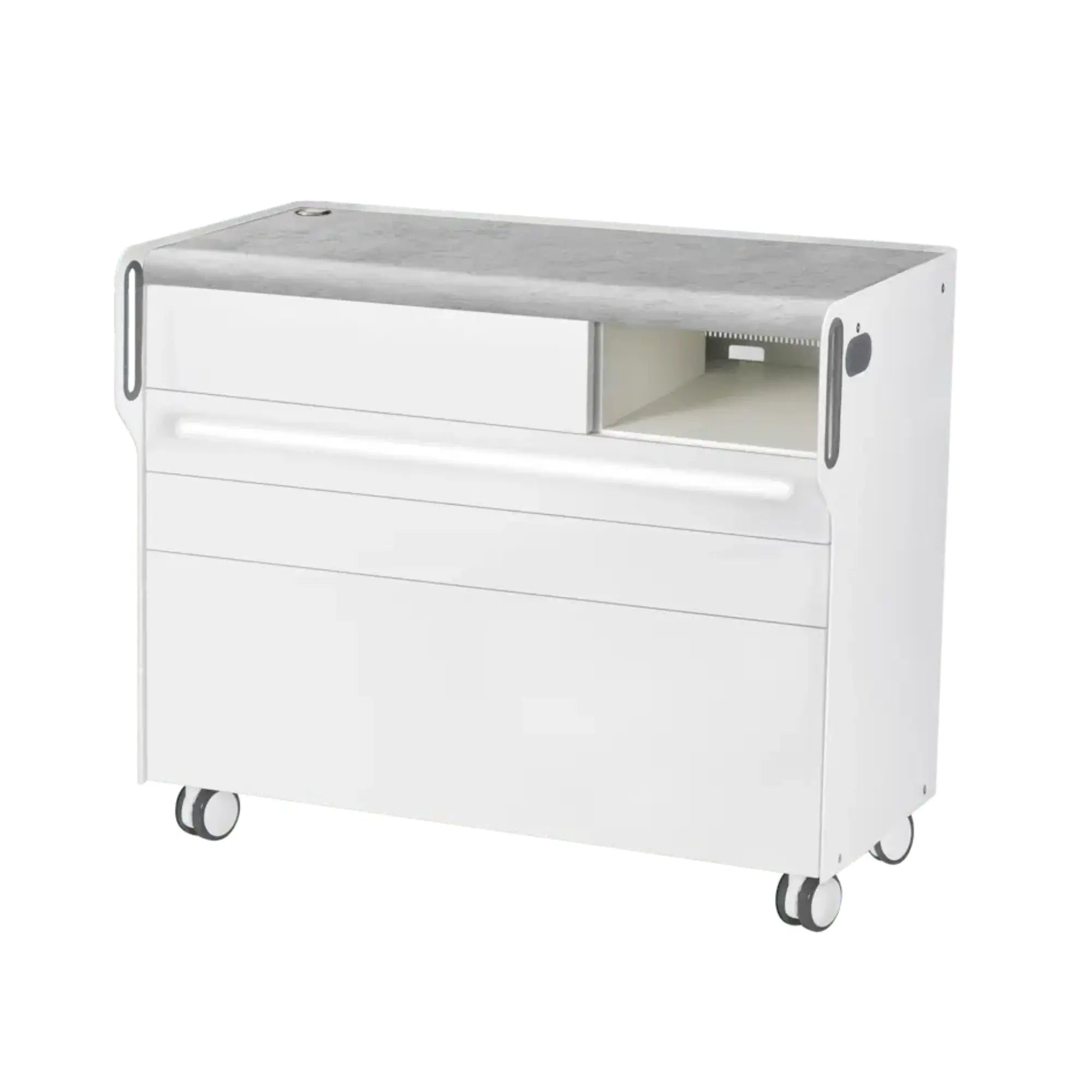 Unité de Podologie "Room Move" - Taille L - Ruck Ruck  Béton-3-avec-LED-compartiment-micromoteur-à-droite