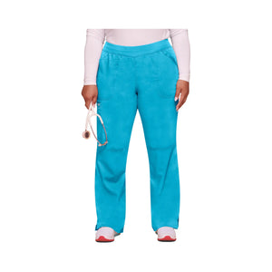 Villeurbanne - Pantalon droit taille mi-haute - Femme - Cherokee Cherokee Authentic Workwear  Bleu-Turquoise-3XL