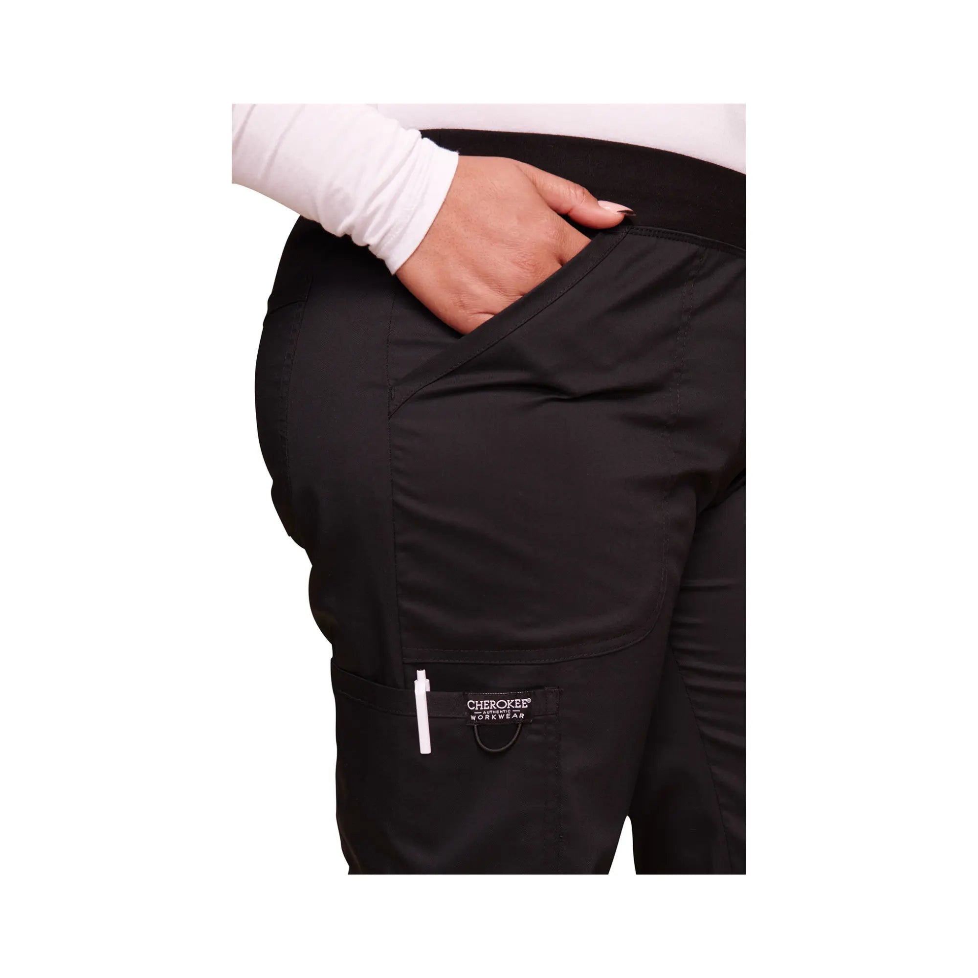 Villeurbanne - Pantalon droit taille mi-haute - Femme - Cherokee Cherokee Authentic Workwear 